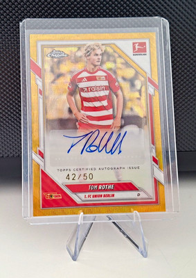 Topps Chrome Bundesliga 25 26 Tom Rothe Auto 1. FC Union Berlin BA-TR 42/50