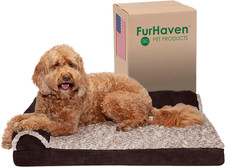 Orthopedic Dog Bed for Large/Medium Dogs W/ Removable Bolsters  Washable Cover,