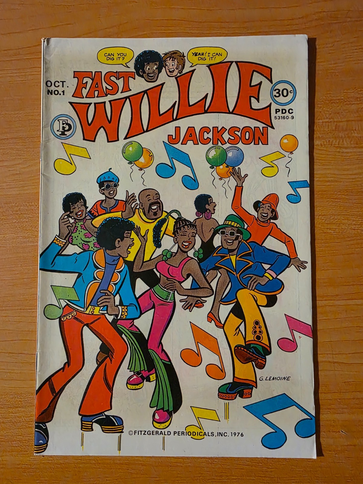 Fast Willie Jackson #1 ~ VF - NEAR MINT NM ~ 1976 Fitzgerald 1st Black Archie