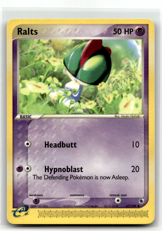 Ralts - 67/109 Common EX Ruby and Sapphire NM