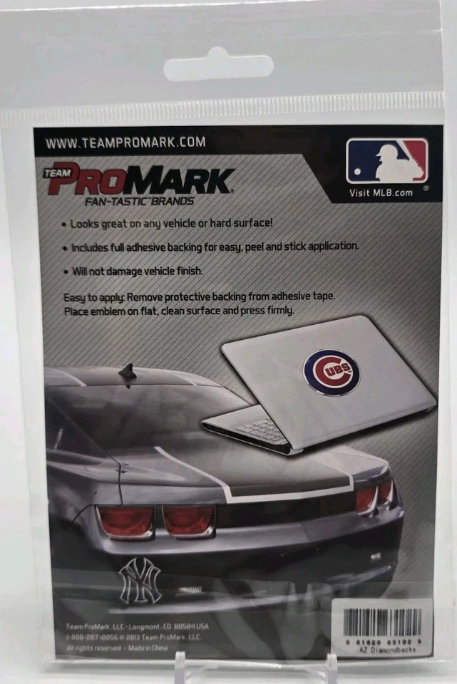 Team ProMark ARIZONA DIAMONDBACKS Automotive Team 3D Aluminum Emblem MLB New NOS - Image 4 of 4