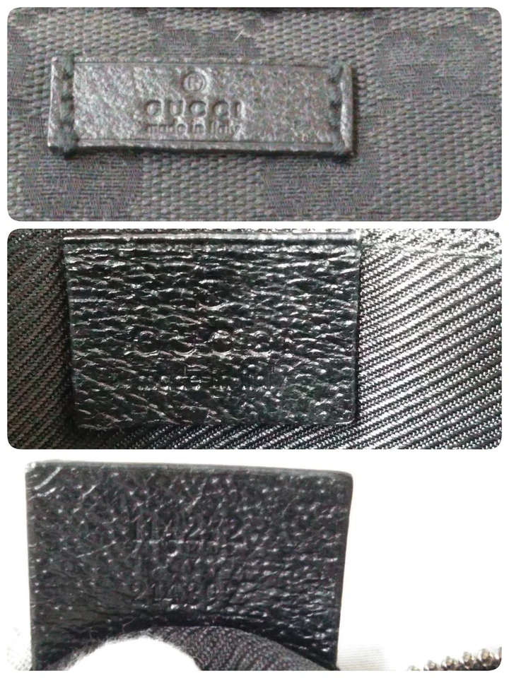 Auténtico Bolso de Hombro Gucci GG Lona Mensajero Negro 114272 de Japón 1111 AS9508 Foto 3 de 4