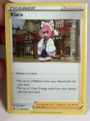 HD Swirl Klara 145/198 Cosmos Holo Sword & Shield Chilling Reign