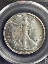 1941-D 50C Walking Liberty Half Dollar PCGS MS65 Precise Details Hints of Toning