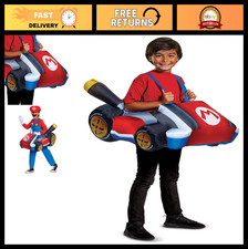 Inflatable Mario Kart Costume for Kids - Fan Operated Blow Up Suit, Fun Outfit