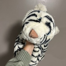 Vintage 2000 Commonwealth Animal Alley Toys R Us White Siberian Tiger Plush 30in