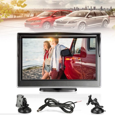 Reverse Camera With Screen 5 Inch TFT Color LCD Car Parking Rear View ...