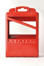 VISITEX Metallkassette ROT Bohrermagazin LEER 1,0 - 10,0 mm x 0,5 mm = 19teilig