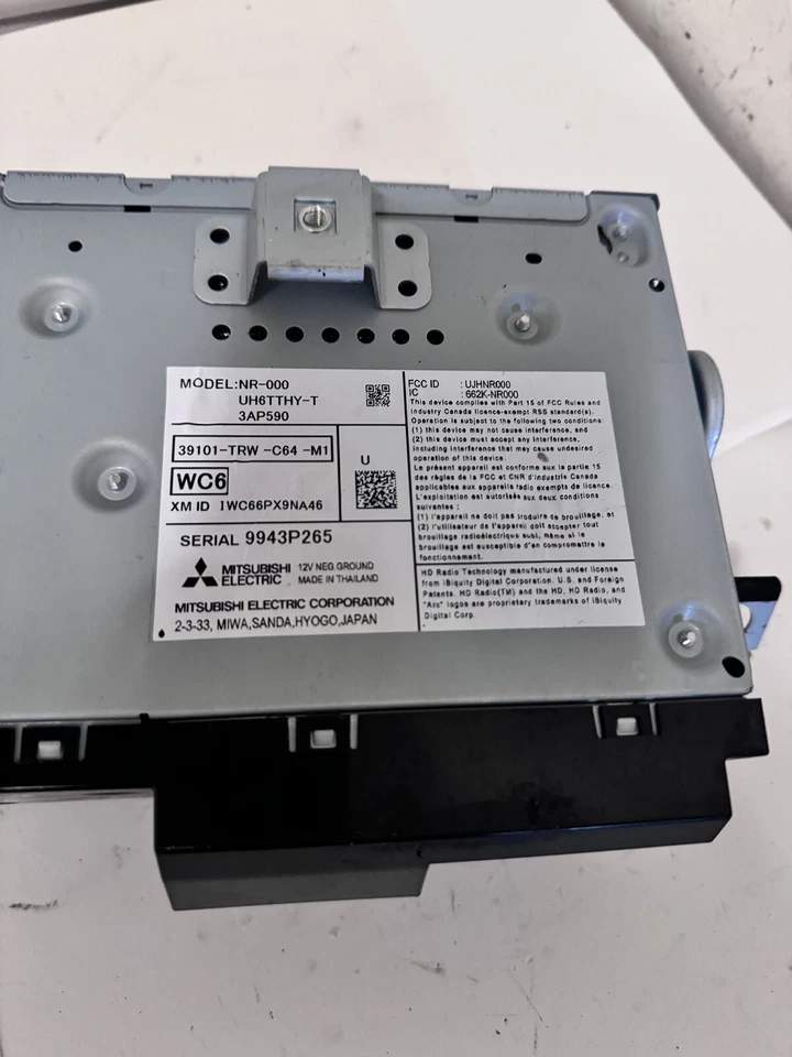 2019 HONDA CLARITY RADIO AUDIO RECEIVER UNIT OEM 39101-TRW-C64-M1 - Image 3 of 4