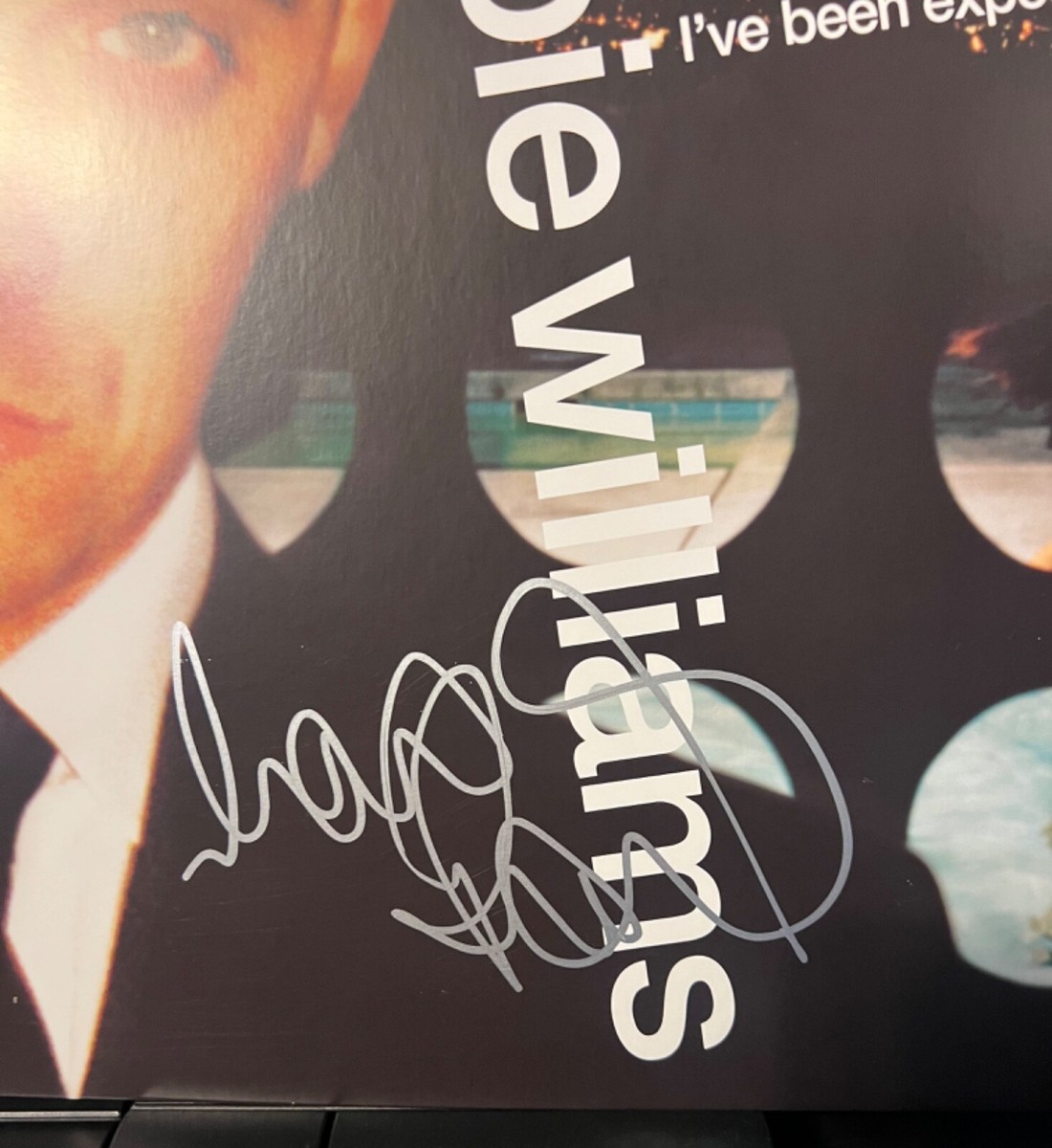 Robbie Williams signed I've Been Expecting You 12