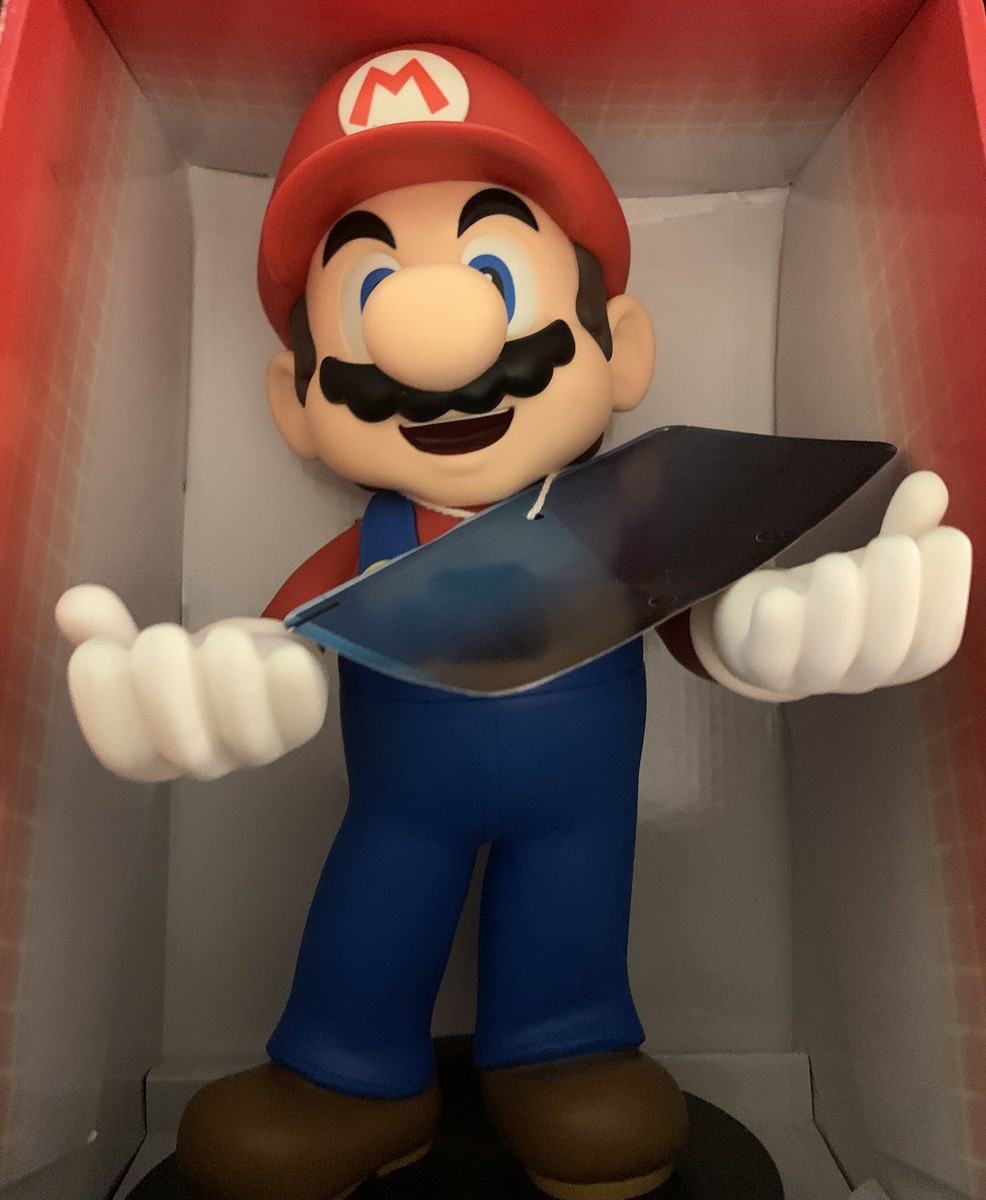 NEW SUPER MARIO 12” Nintendo 3DS DSi Game System Holder Figure w