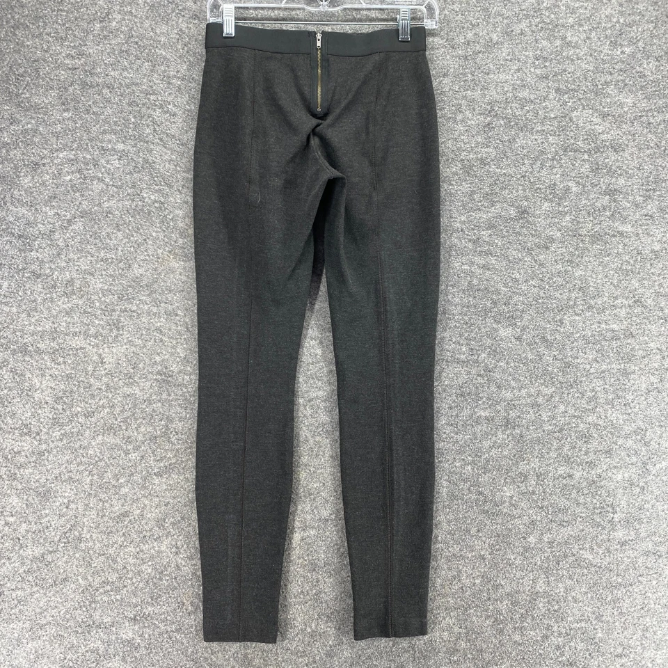 J. Pantalones Crew Mujer 2 Negros Plisados Ajustados Cremallera Capri Rayón Informales Sólidos Foto 2 de 4