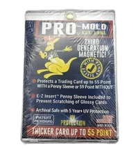 Pro-Mold 3RD GEN Magnetic Trading Card Holder 55pt Standard Sized with Sleeve