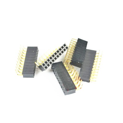 5 pcs 2.54mm pitch 2x10Pin Header Right Angle Female Double Row Socket Connector