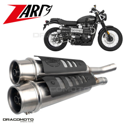 SCRAMBLER 900 TRIUMPH 2023 ZARD Scarico SIX DAYS Nero RC ZTP017S10SSR-BH