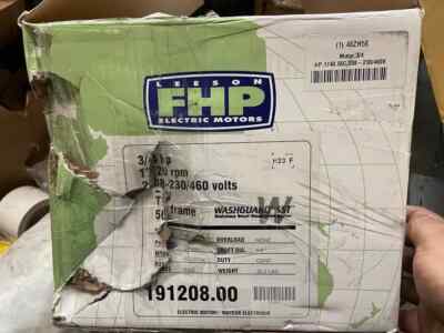 Leeson 191208.00 Washdown Motor,3/4 Hp,1740 Rpm