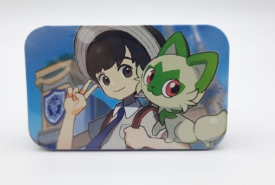 Pokemon Center Trainers Florian Sprigatito 3'' mini metal tin petit Japan