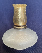 Vintage 1973 Japanese Shiseido Frosted Glass Perfume Fragrance Spray Bottle