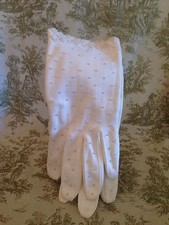 NWT Vintage white gloves beads Bullocks