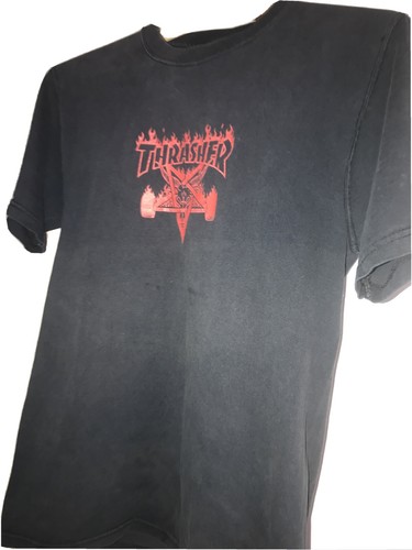 Vtg Thrasher Skateboard Pentagram 666 