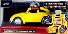 Jada Toys Transformers Bumblebee Volkswagen Beetle Autobot 1:32 Yellow