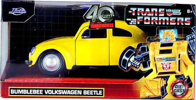 Jada Toys Transformers Bumblebee Volkswagen Beetle Autobot 1:32