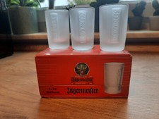 6 x J&auml;germeister Shot Shotglas 2cl Schnaps Gl&auml;ser Frozen - Neu Originalverpackt