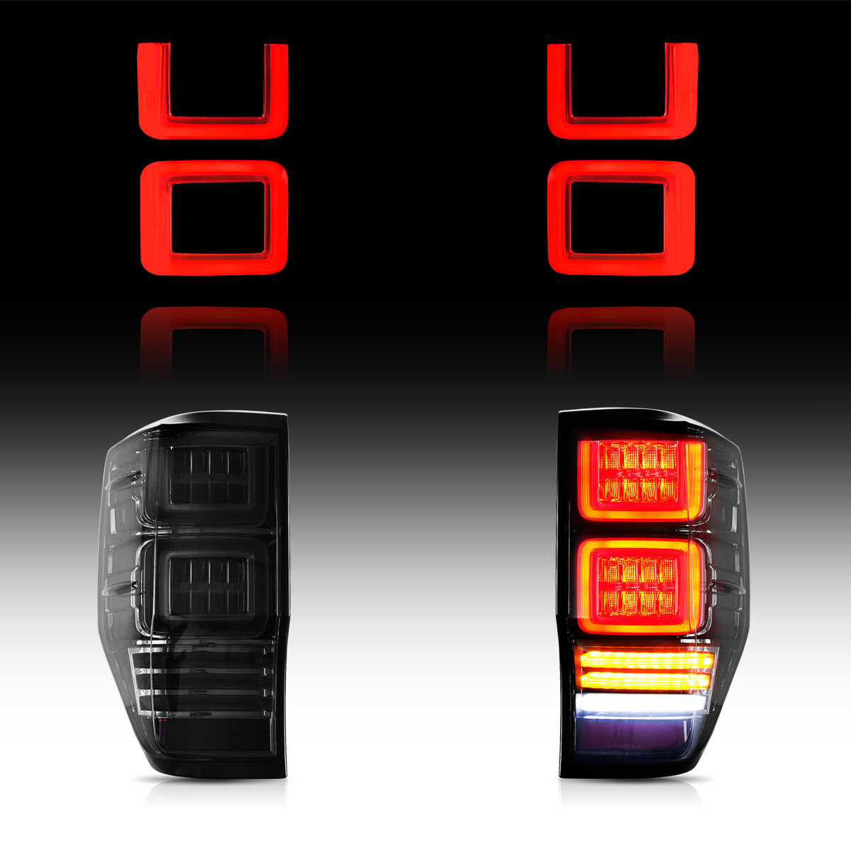 VLAND Rückleuchten Für Ford Ranger T6 T7 - Moderne LED-Beleuchtung Mit Plug & Play