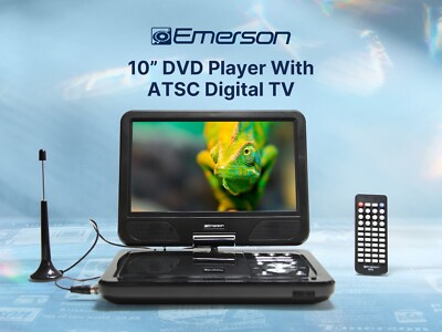 Emerson EPD-1050 10  DVD Player With ATSC Digital TV, Black