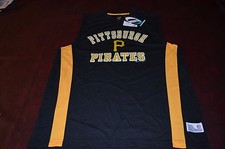 NWT Pittsburgh Pirates MLB Sleeveless Black  Shirt  Wicking Material Baseball 