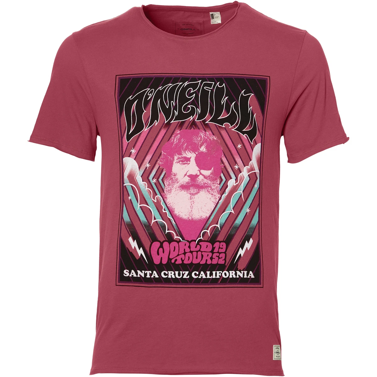 T-shirt O'Neill Rouge - Logo Graphique - Taille L - 100% Coton
