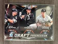 2019 Bowman Chrome Andrew Vaughn Draft Progression Jake Burger Madrigal DPR-CWS