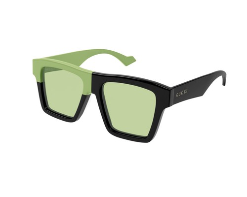 Gucci Occhiali da Sole GG0962S 008 Nero verde Uomo | eBay