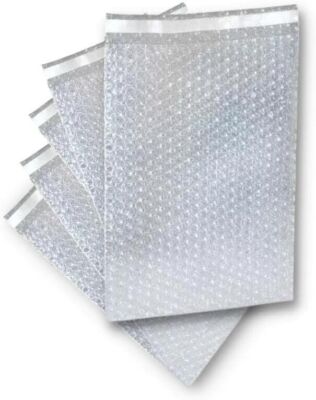 50 Pack 12'' x 11.5'' Bubble Out Pouches Bags Protective Mailers Self Seal Cushion