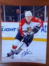 Nick Bjugstad Signed Autograph 8X10 Photo Panthers Wild COA Auto