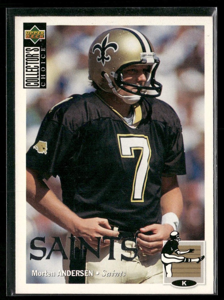 Morten Andersen 1994 Collector's Choice #100 Silver New Orleans Saints