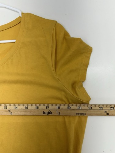 No Boundaries Womens T-Shirt Size 3XL (21) Plain Yellow Short Sleeve - Picture 7 of 10