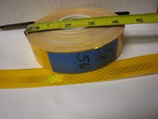 3M BRAND 983-71 AMBER YELLOW GOLD ROLL REFLECTIVE TAPE 1" x 56' CUSTOM CUT