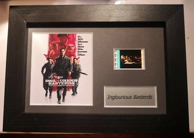 EVERYBODY WANTS 1 Inglourious Basterds 6" x 4" Genuine 35mm Film Cell Display Framed/Unframed