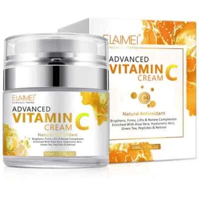 ELAIMEI ADVANCED VITAMIN C CREAM 20% Vitamin Enriched With Aloe and Collagen Face Body