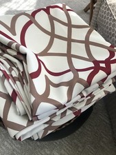 H. Versailtex Red Taupe Wrinkle Free Set of 2 Blackout Grommet Curtains 52  x108  