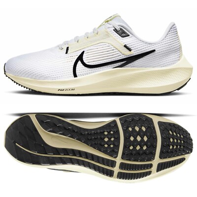 Nike W Air Zoom Pegasus 40 White/Coconut Milk/Black DV3854-100 Women Shoes Sz 11