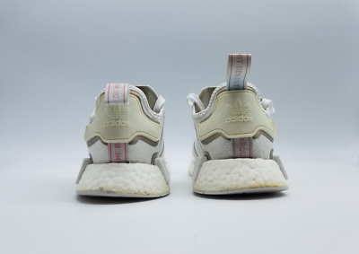 Adidas NMD R1 Women's Size 8.5 Running Shoes White Iridescent Silver | eBay
