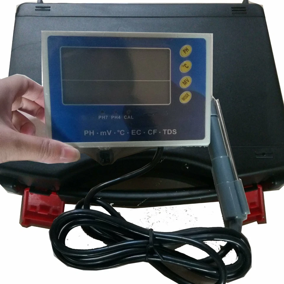 6 in1 Water Quality Monitor ORP TDS pH EC CF Temp Tester Meter ATC Function - Image 4 of 4