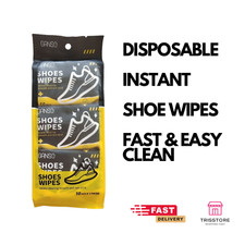  Bundle Set Shoe Instant Clean Protect Wipes 12 pack Shoe Cleaning Wipes 