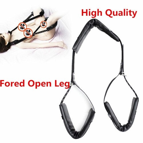 Adjustable Length Restraint Thigh Cuffs Bondage Spreader Open Leg Strap BDSM - Bild 7 von 10