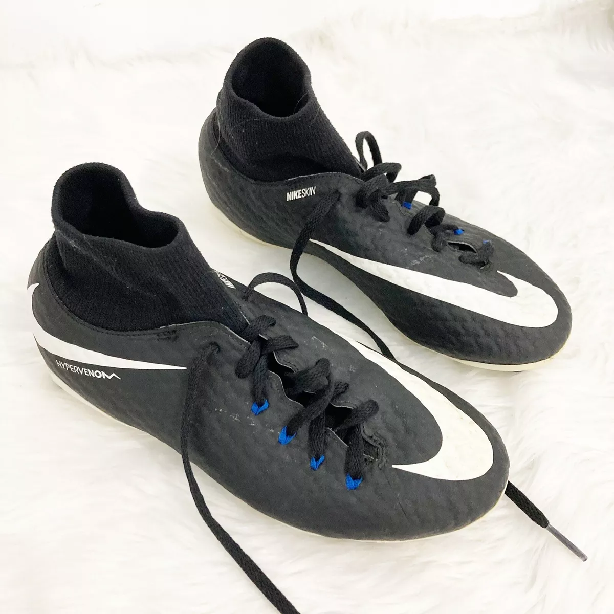 hypervenom black unisex nike skin cleats youth 5.5 eBay