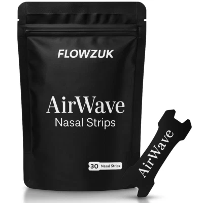 Nasenstreifen Flowzuk Airwave ANTI SCHNARCHEN Nase Atemhilfe Schlaf richtig 30 Stück