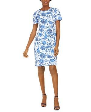 Calvin Klein Petite Short-Sleeve Sheath 