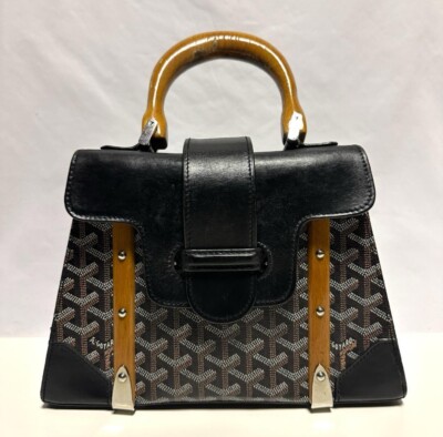 Goyard Saigon PM Structured Shoulder Bag Black